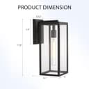 Thumbnail 1 de Bestshared Outdoor Wall Lantern 13.4IN Sconce 🏮