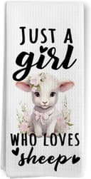 Thumbnail principal de BitKAM Sheep Kitchen Towels decorative hand towels 🧻