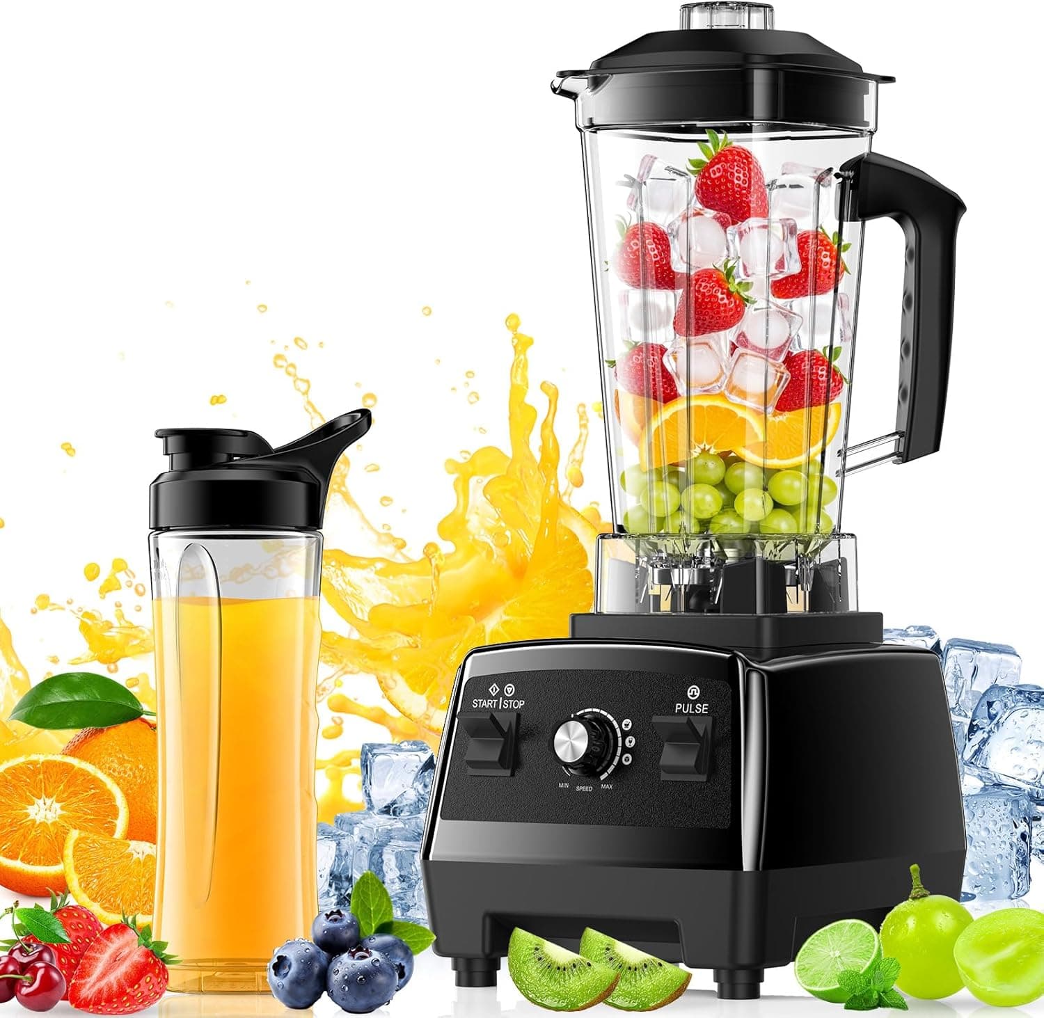 Blender for Smoothies 68 oz pitcher, 20 oz juicer 🥤