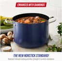 Thumbnail 1 de Blue Diamond 8QT Nonstick Stockpot with Glass Lid 🍲