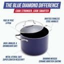 Thumbnail 2 de Blue Diamond 8QT Nonstick Stockpot with Glass Lid 🍲
