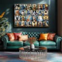 Thumbnail 3 de Blueforest 1000-piece Puzzle Stained Glass Cats 🧩