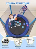 Thumbnail 4 de BLUERISE 60" Kids Trampoline with Hoop 60" 🧸