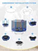 Thumbnail 5 de BLUERISE 60" Kids Trampoline with Hoop 60" 🧸