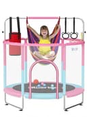 Thumbnail principal de BLUERISE 60" Trampoline for Kids with Hoop 🏀🧸