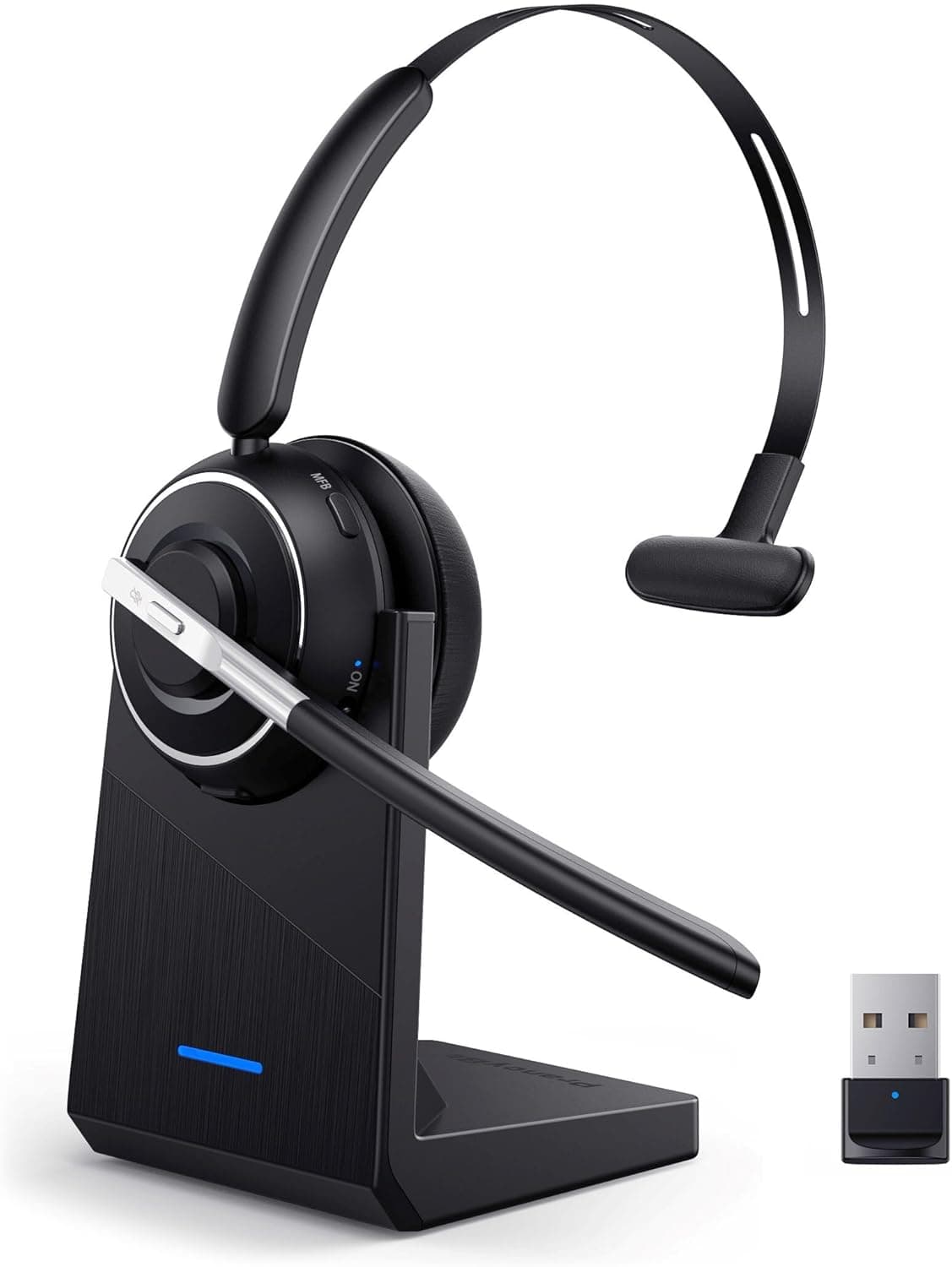 Bluetooth Headset V5.2 Wireless Headset with Mic 🎧