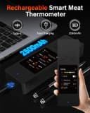 Thumbnail 5 de Bluetooth Wireless Meat Thermometer with App, 800ft Range ⌚