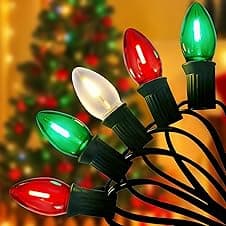 Bokoiuu C7 LED Christmas String Lights 25FT 🎄