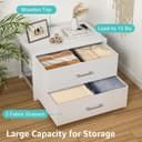 Thumbnail 5 de BOLUO 2-Drawer Stackable Fabric Storage Organizer for Closet 🧺