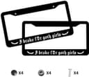 Thumbnail 3 de I Brake for Goth Girls License Plate Frame 2Pcs 🏷️