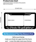 Thumbnail 4 de I Brake for Goth Girls License Plate Frame 2Pcs 🏷️