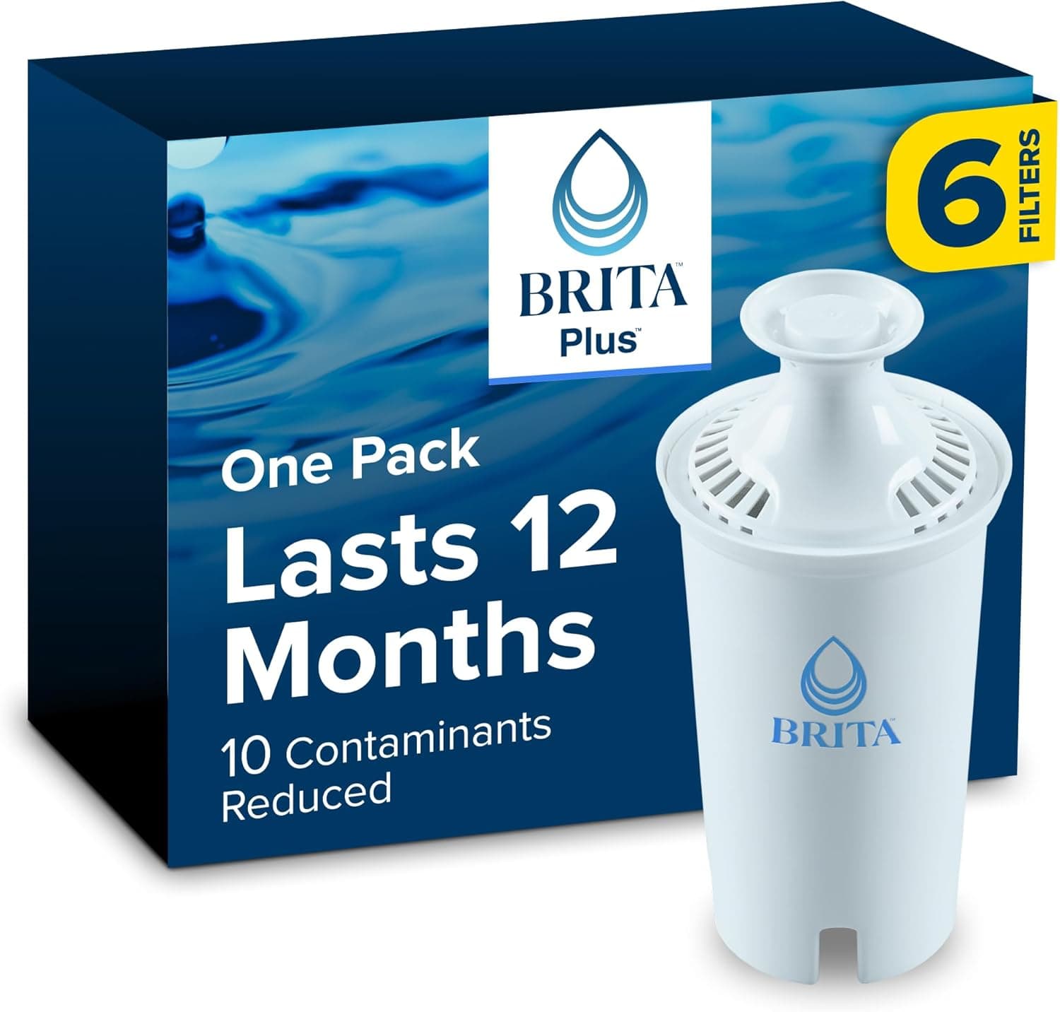 Brita Plus Water Filter for Pitchers and Dispensers 💧