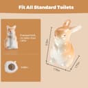 Thumbnail 2 de Bunny Ceramic Toilet Bolt Caps for Decor 🎯