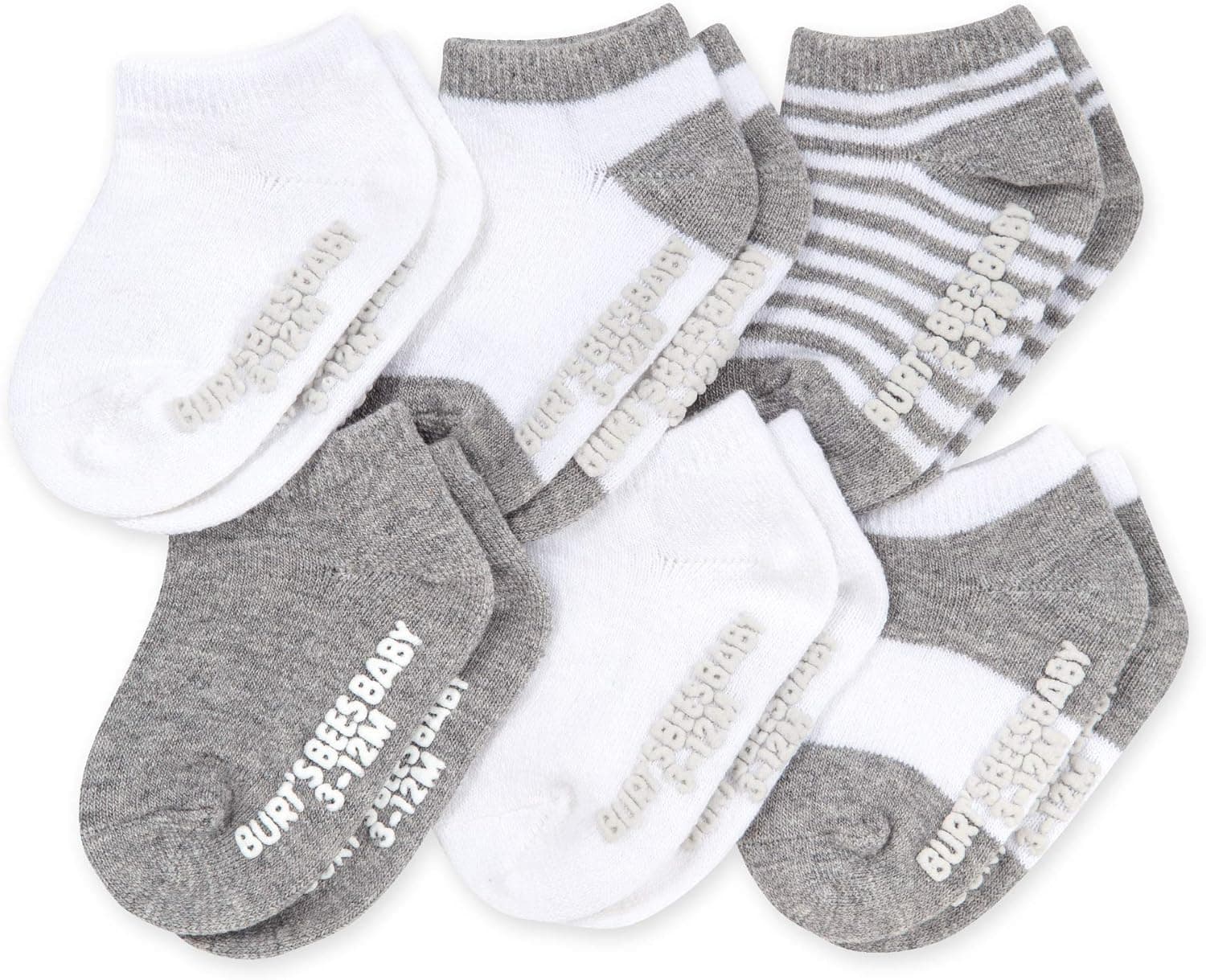Burt's Bees Baby Girls Ankle Socks 6-Pack 🧦