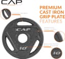 Thumbnail 2 de CAP Barbell 2-Inch Olympic Weight Plate 45 lb 🏋️