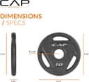 Thumbnail 3 de CAP Barbell 2-Inch Olympic Weight Plate 45 lb 🏋️