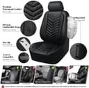 Thumbnail 2 de CAR PASS 3D Foam Faux Leather Seat Covers — Waterproof 🚗