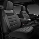 Thumbnail principal de CAR PASS 3D Foam Leather Front Seat Covers, Charcoal Gray 🚗