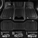 Thumbnail 3 de CAR PASS Heavy Rubber Car Floor Mats — Universal Trim-to-Fit 1 set 🚗