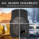 Thumbnail 4 de CAR PASS Heavy Rubber Car Floor Mats — Universal Trim-to-Fit 1 set 🚗