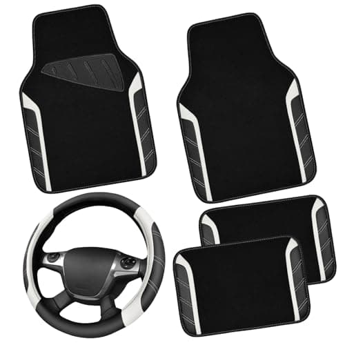 CAR PASS Leather Steering Wheel Cover 15" 🚗