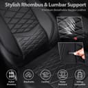 Thumbnail 1 de CAR PASS Luxury Nappa Leather Front Seat Covers — Waterproof 3D Foam 🚗