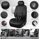 Thumbnail 3 de CAR PASS Nappa Leather Seat Covers 2 Seats 🚗