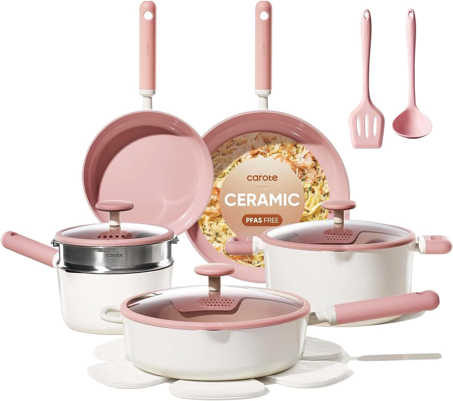 CAROTE 15-piece Ceramic Cookware Set nonstick 🍳