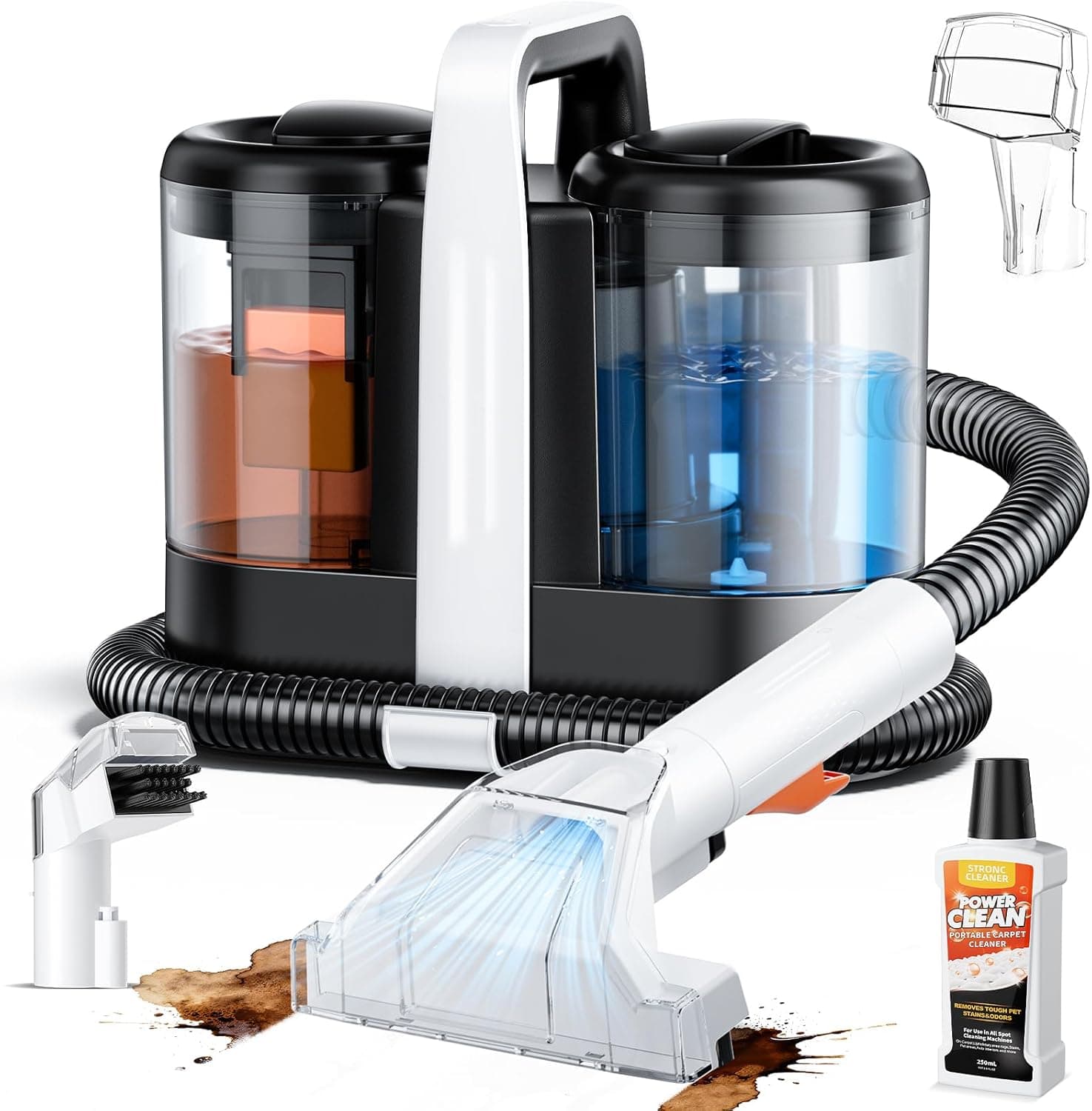 Carpet & Upholstery Spot Cleaner with 18KPa suction 🚿