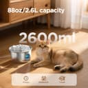 Thumbnail 1 de Cat Water Fountain 2.6L Stainless Steel Pet Fountain 🐶