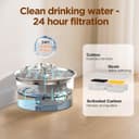 Thumbnail 6 de Cat Water Fountain 2.6L Stainless Steel Pet Fountain 🐶