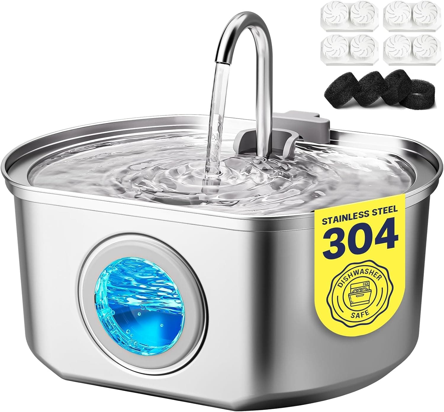 Cat Water Fountain Stainless Steel 108 oz automatic pet fountain 🐶