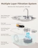 Thumbnail 1 de Cat Water Fountain Stainless Steel 108 oz automatic pet fountain 🐶