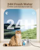 Thumbnail 2 de Cat Water Fountain Stainless Steel 2.2L Quiet Fountain for Cats 💧🐱