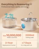 Thumbnail 4 de Cat Water Fountain Stainless Steel 2.2L Quiet Fountain for Cats 💧🐱