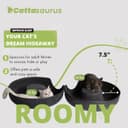 Thumbnail 3 de CATTASAURUS Peekaboo Cat Cave Large for 30–45 lbs 🐱