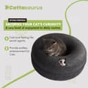Thumbnail 5 de CATTASAURUS Peekaboo Cat Cave Large for 30–45 lbs 🐱