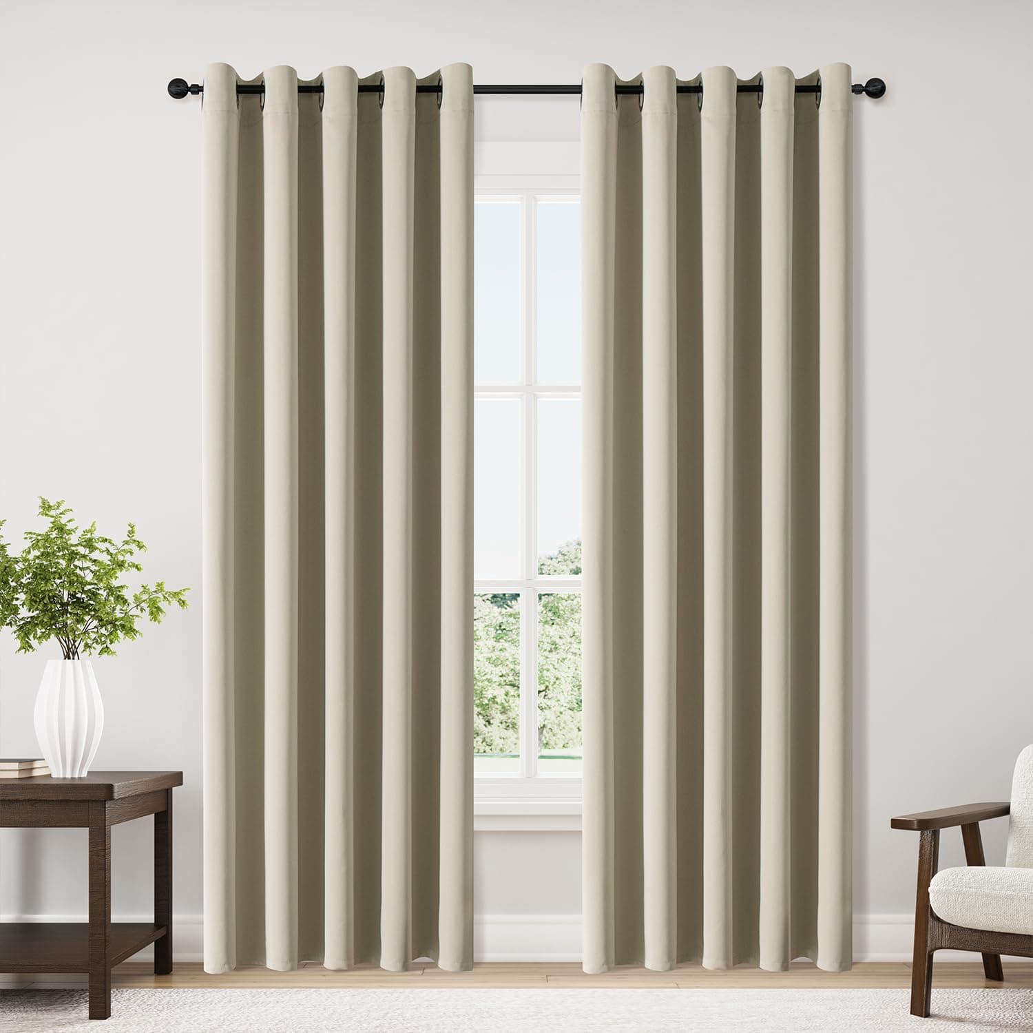 ChrisDowa 70-inch Blackout Curtains, 2 Panels 🪟