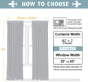 Thumbnail 5 de ChrisDowa 84-inch Blackout Curtains 2-Pack 🪟