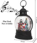 Thumbnail 1 de Christmas Snow Globe Water Lantern with Timer and Music 🎁