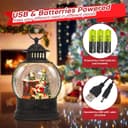 Thumbnail 3 de Christmas Snow Globe Water Lantern with Timer and Music 🎁