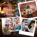 Thumbnail 5 de Christmas Snow Globe Water Lantern with Timer and Music 🎁