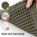 Thumbnail 4 de Christmas Waffle Runner Rug Olive Green 6'x2' — Bath Rug 🛁