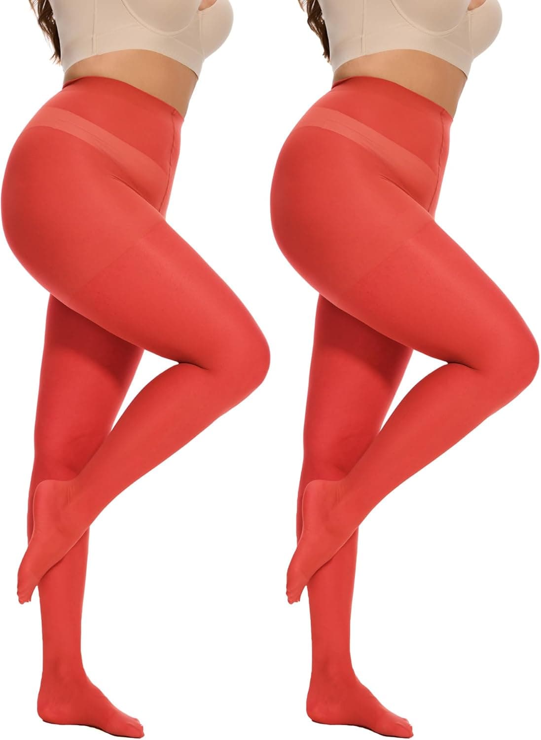 Citystl Plus Size 20D Sheer Control Tights 🧦