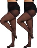 Thumbnail 4 de Citystl Plus Size 20D Sheer Control Tights 🧦