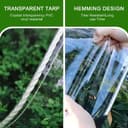 Thumbnail 5 de Clear Tarp 8x20ft Heavy Duty PVC Tarp 🏕️