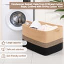 Thumbnail 1 de CLHMILY&Z Square Cotton Rope Storage Basket 110L 🧺