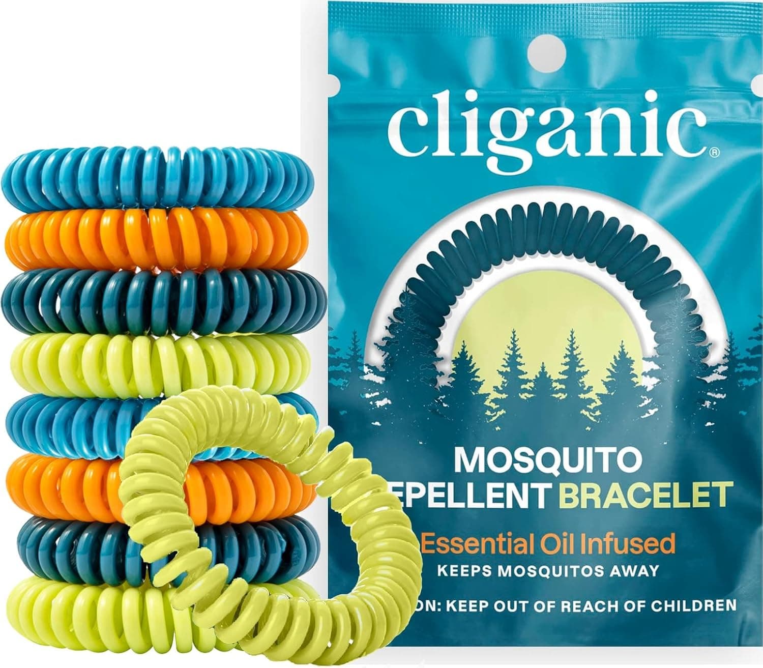 Cliganic 10-Pack Mosquito Repellent Bracelets 📦