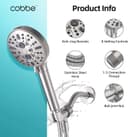 Thumbnail 4 de Cobbe Shower Head with 9 Spray Modes ⚙️