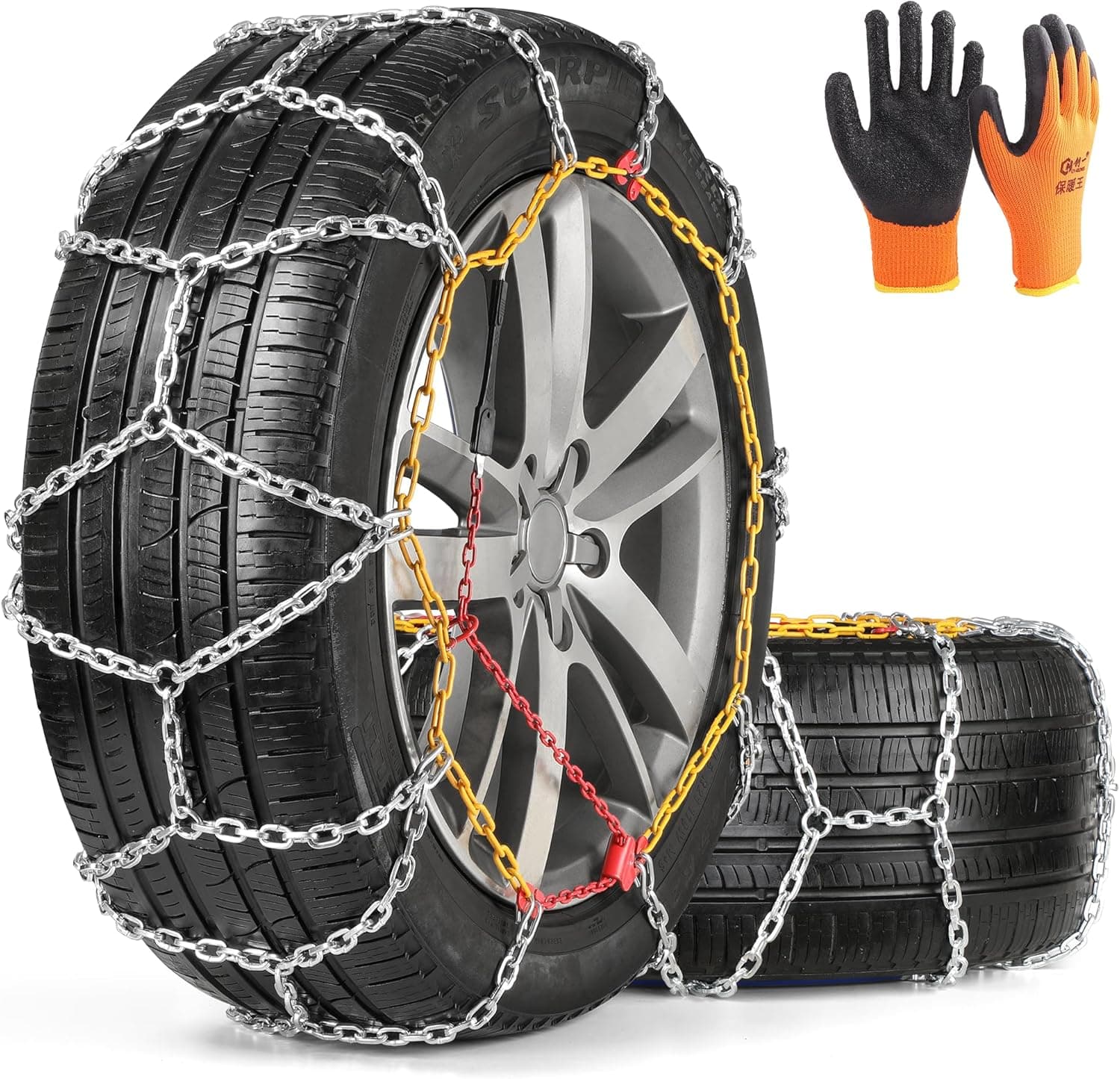 COCO BIRD Snow Chains for SUVs and Trucks 2-Pack 📷